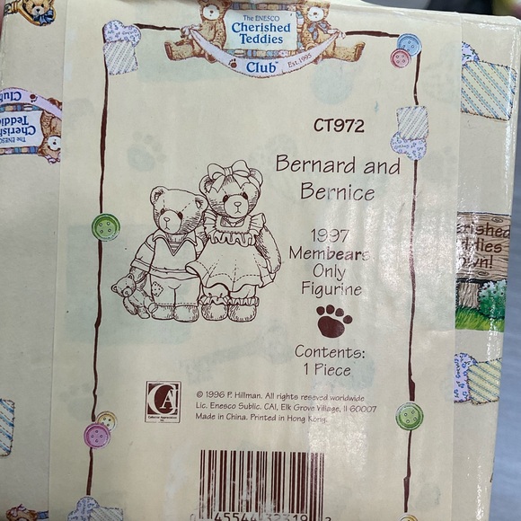 CHERISHED TEDDIES - BERNARD AND BERNICE FIGURINE - Picture 7 of 8